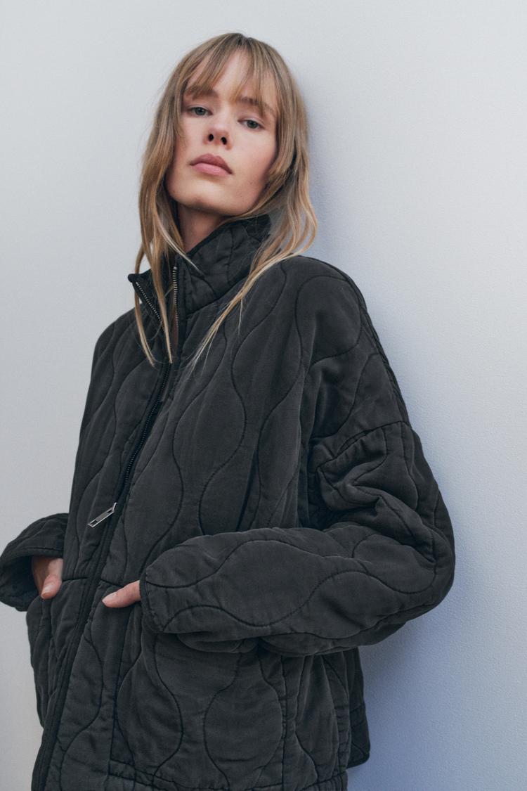 QUILTED BOMBER JACKET