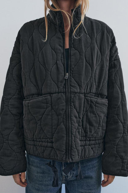 QUILTED BOMBER JACKET