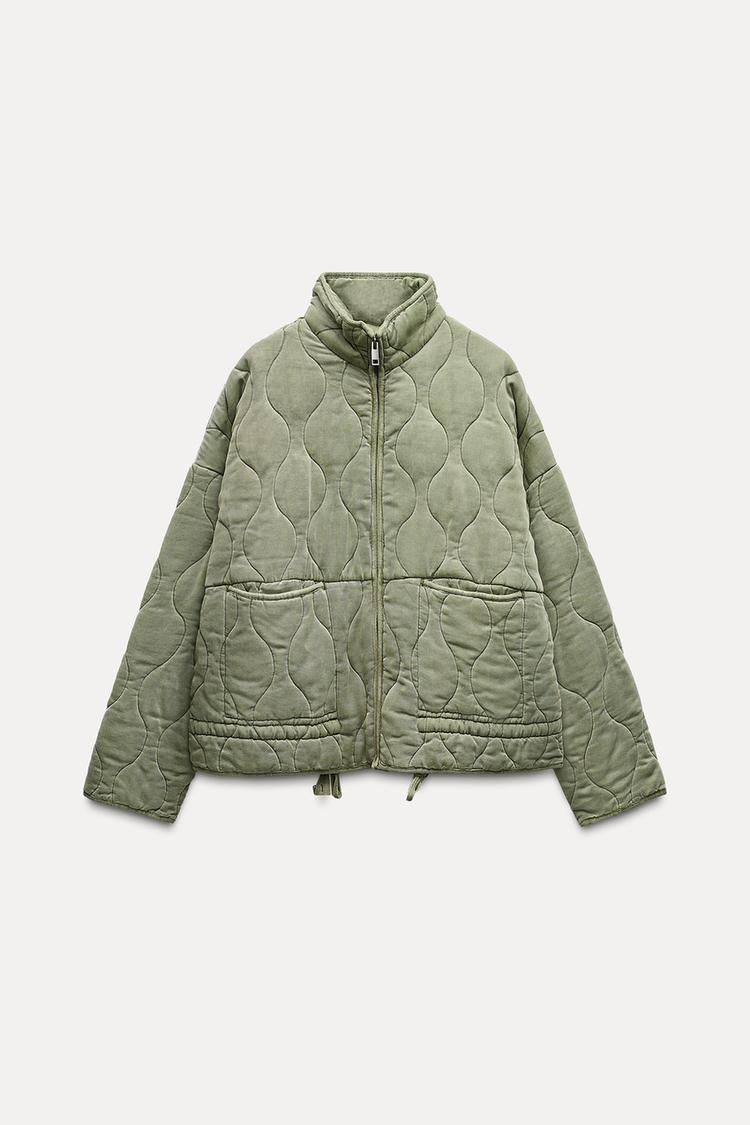 QUILTED BOMBER JACKET