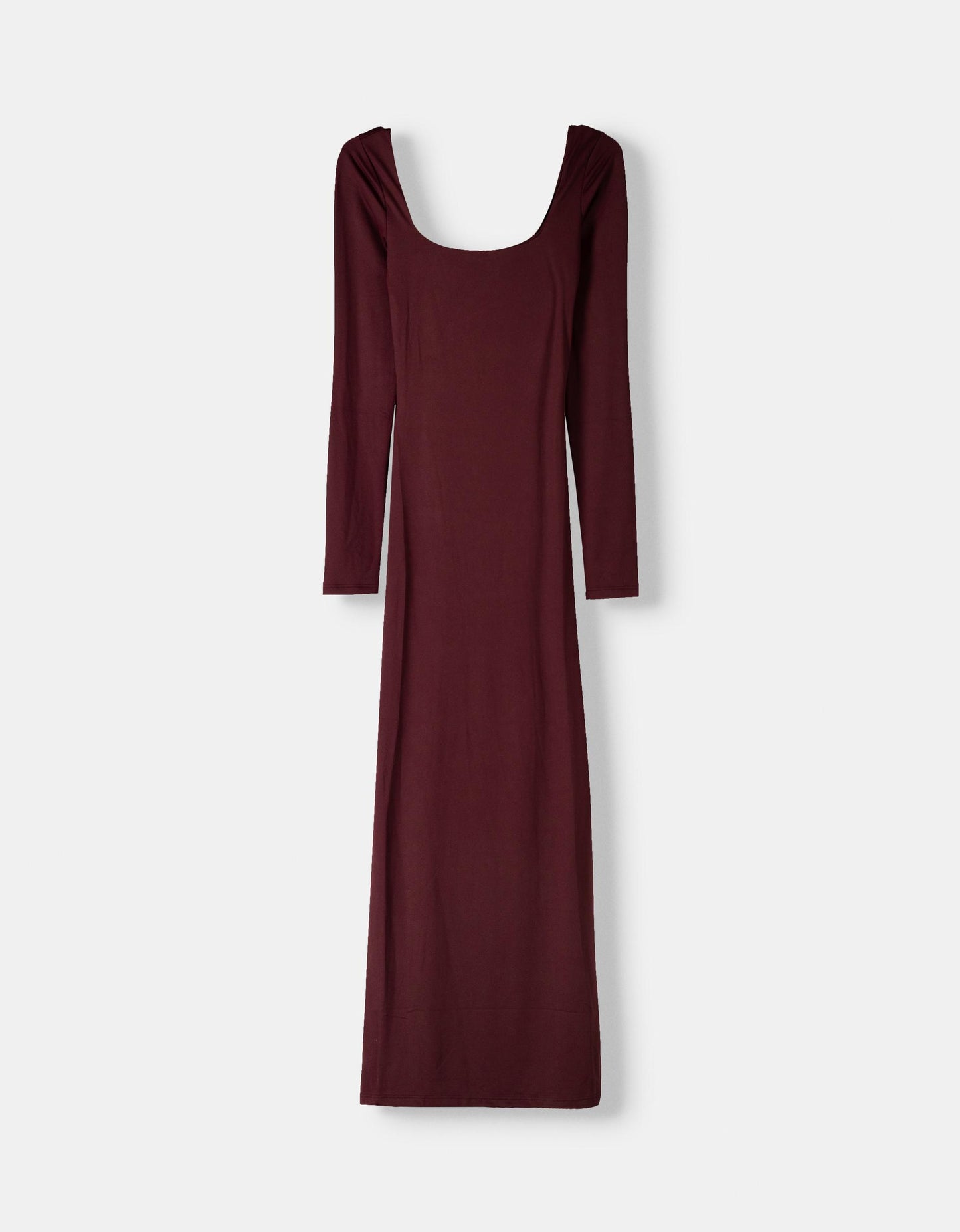 LONG-SLEEVE MIDI DRESS