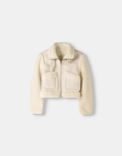 TEDDY-LINED REVERSIBLE JACKET