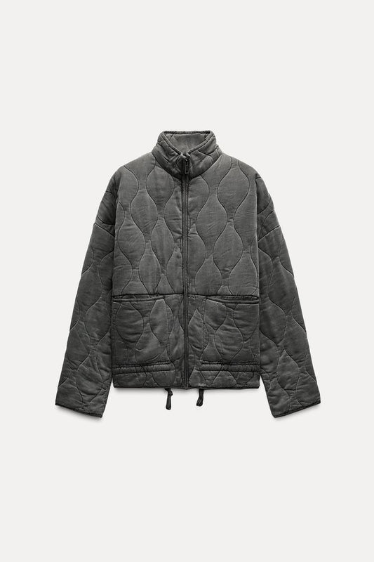 QUILTED BOMBER JACKET