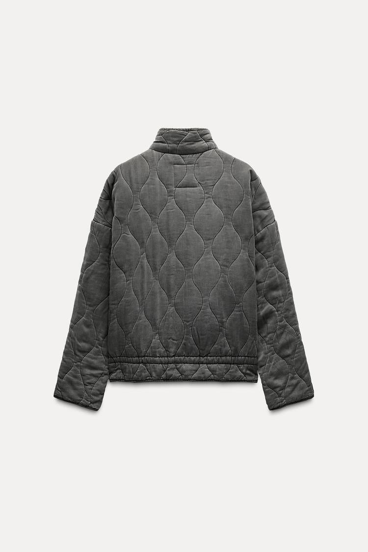 QUILTED BOMBER JACKET