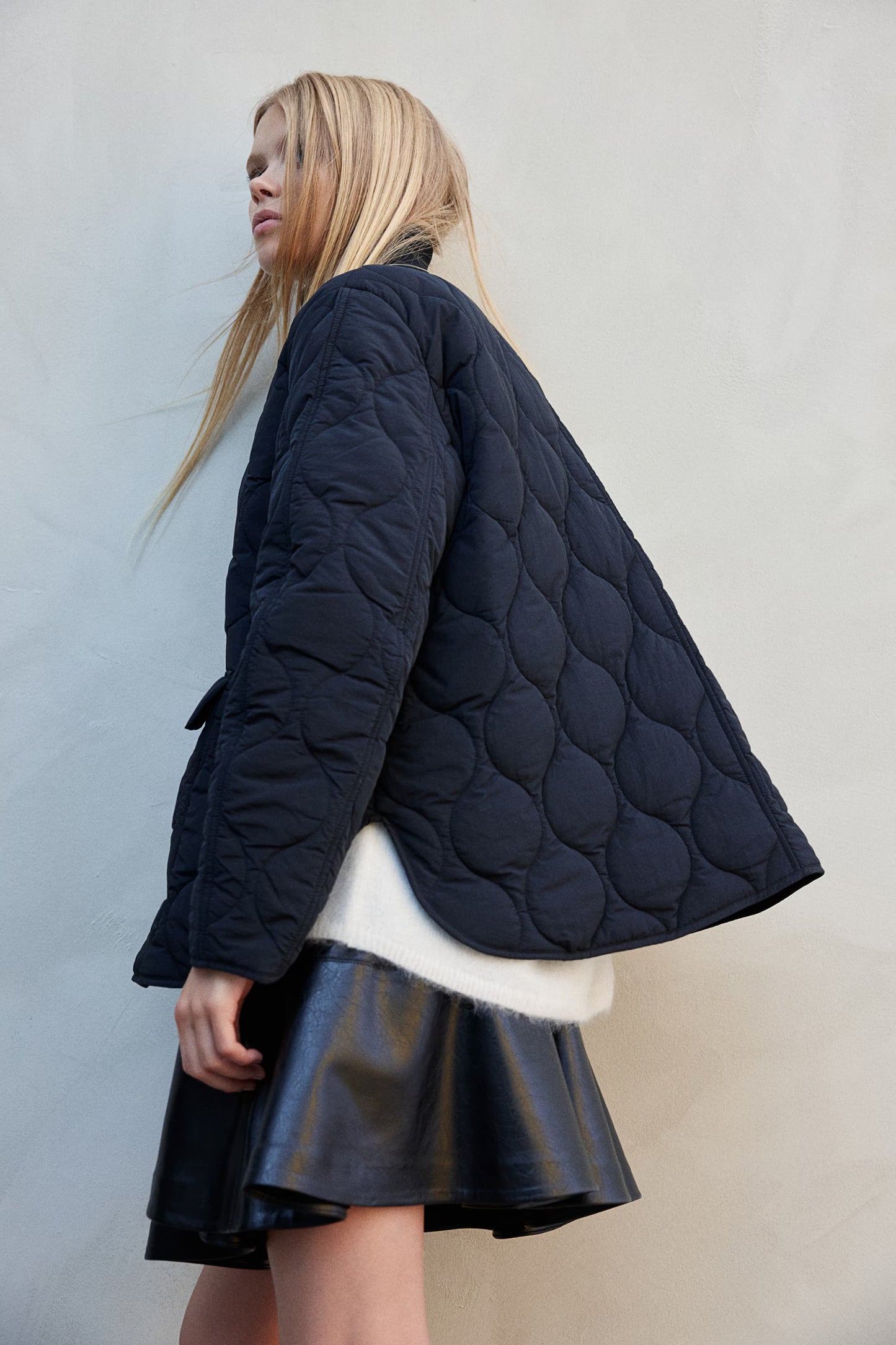 QUILTED OVERSIZED JACKET