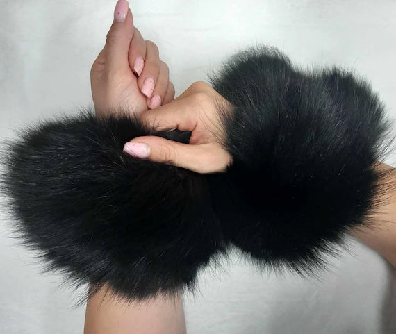 Faux Fur Wrist Cuffs