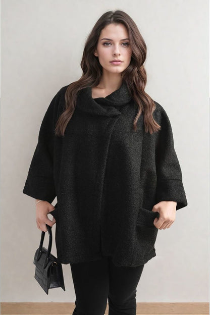 COWL CAPE JACKET