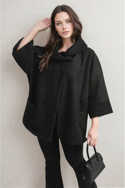 COWL CAPE JACKET