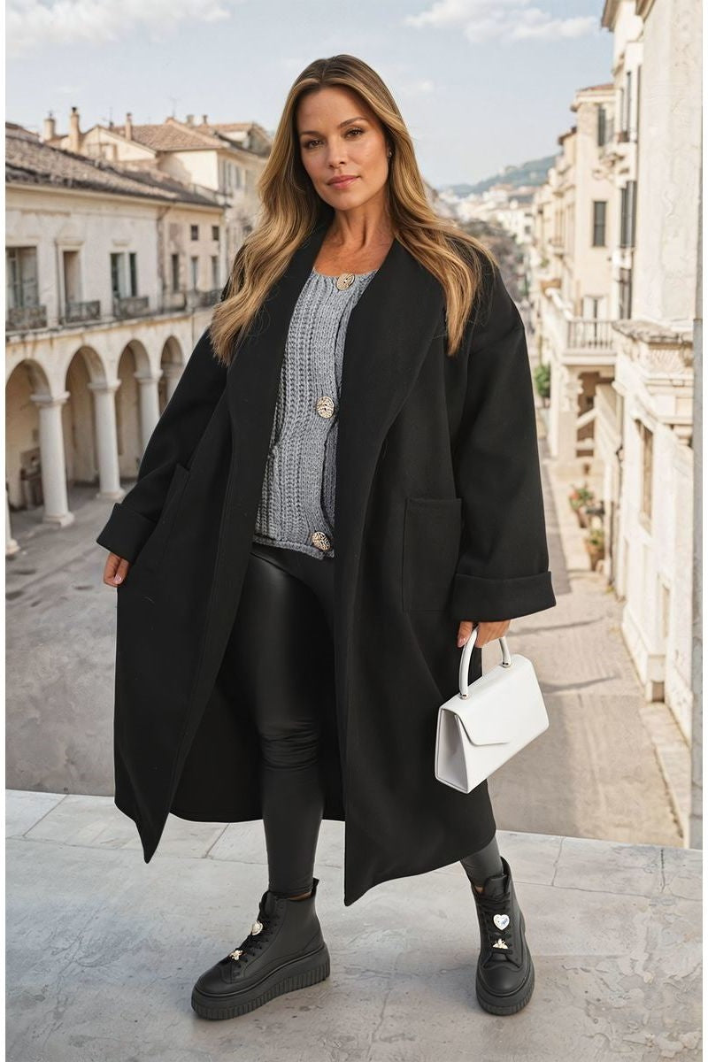 BELTED LONG COAT