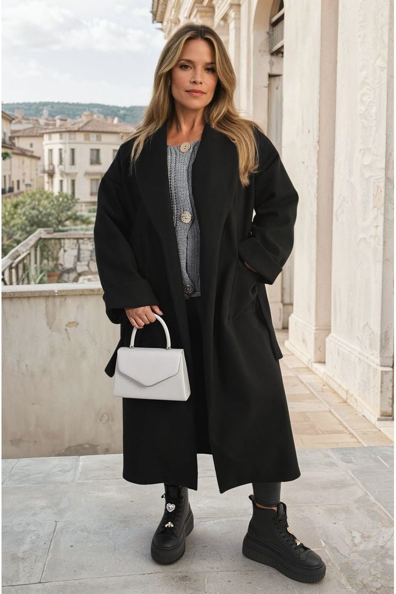 BELTED LONG COAT