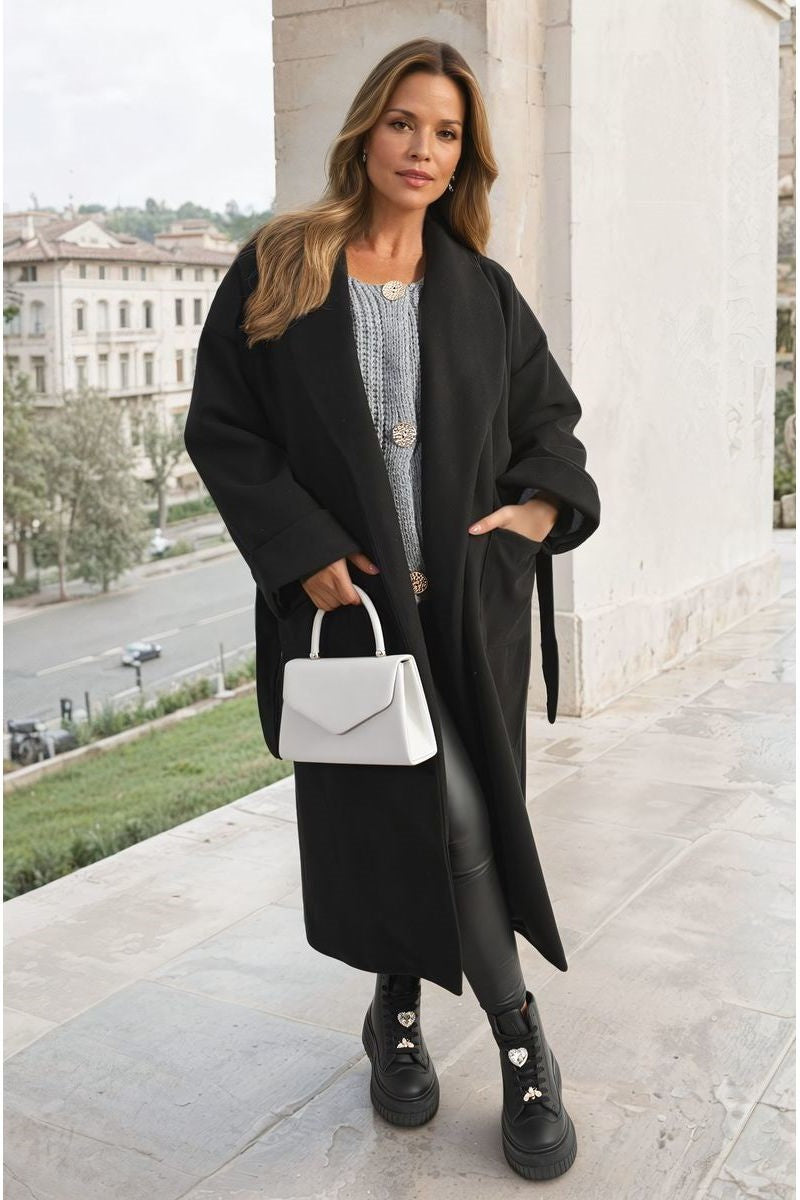 BELTED LONG COAT