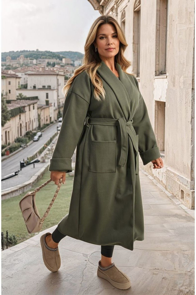 BELTED LONG COAT