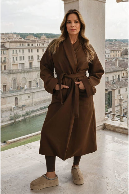 BELTED LONG COAT